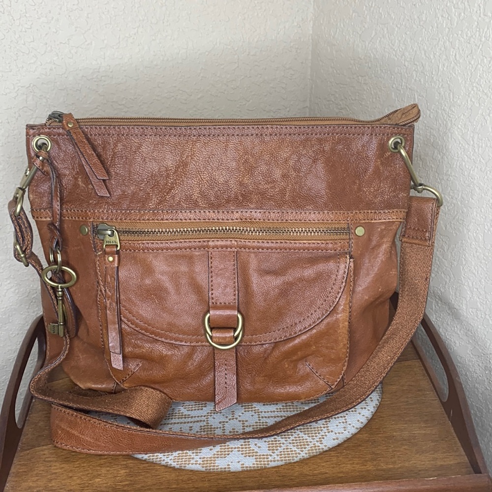 Fossil Brown Crossbody Bag